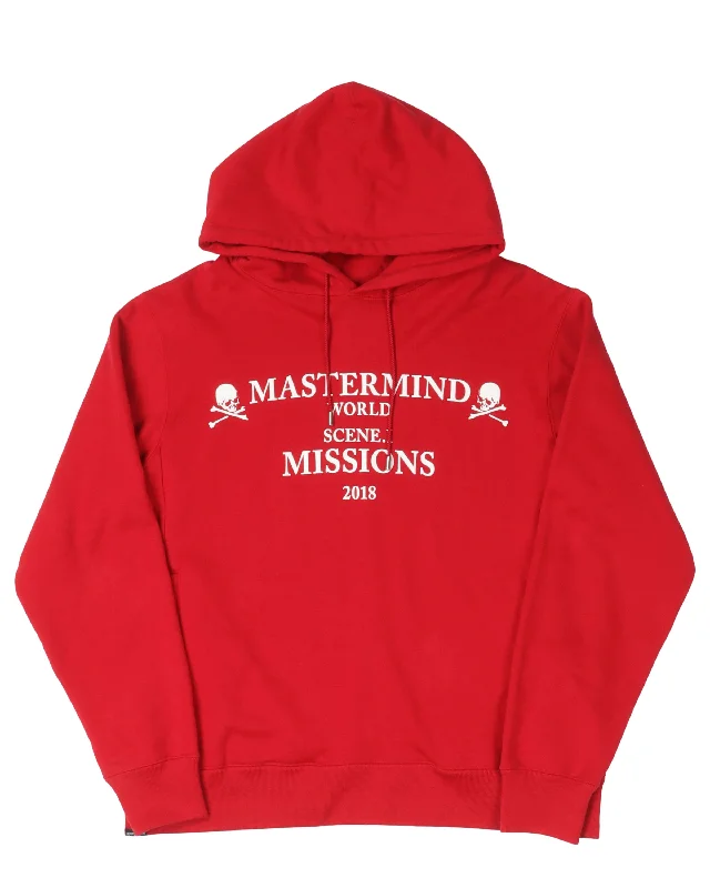 Scene 1 Missions 2018 Logo Hoodie Hoodie with Button Classic Timeless