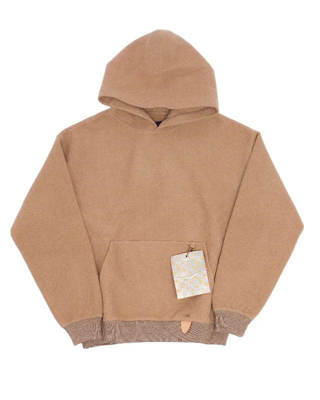 FW19 Double Face Hoodie Hoodie with Batwing Sleeves Loose Dramatic