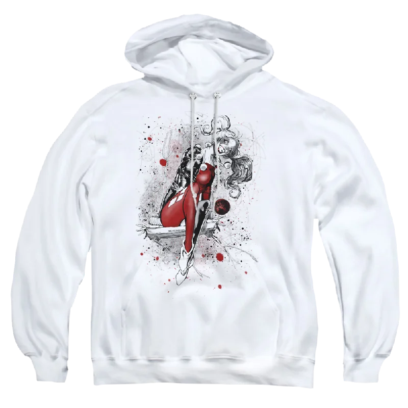 Harley Quinn Harley Sketch - Pullover Hoodie Keyhole Neck Pullover