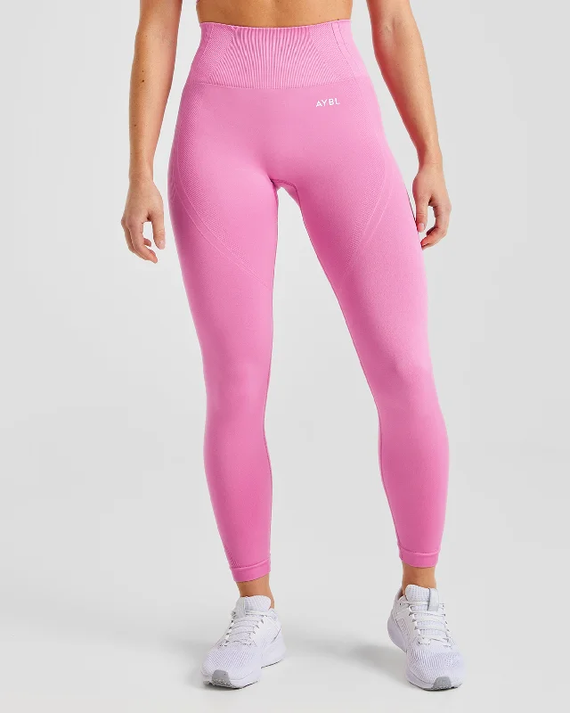 Balance V3 Seamless Leggings - Bubblegum Pink Stylish High-Waisted Leggings