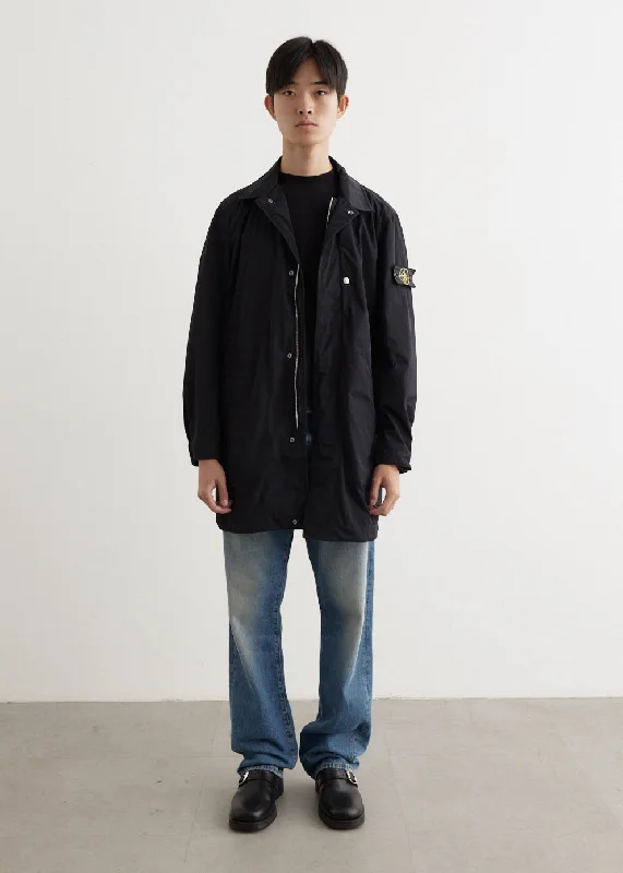 Micro Twill Coat Quilted Jacket Anorak Windbreaker