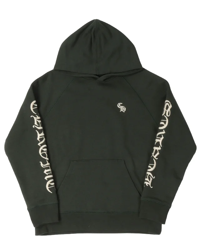 Embroidered CH Hoodie Hoodie with Toggle Buttons Decorative Unique