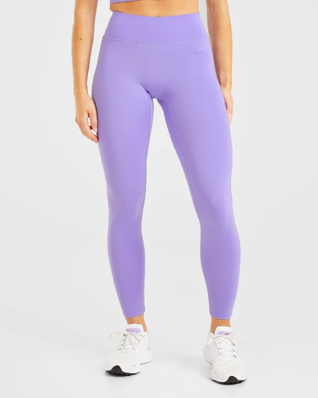 Staple Leggings - Vibrant Violet Comfortable Printed Workout Leggings