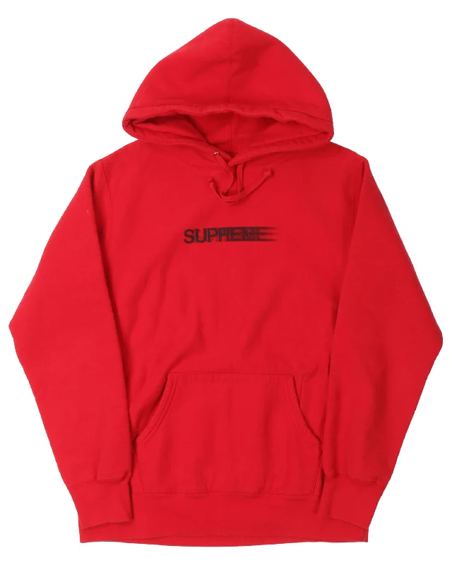 Motion Logo Hoodie Hoodie with Longline Fit Extended Stylish