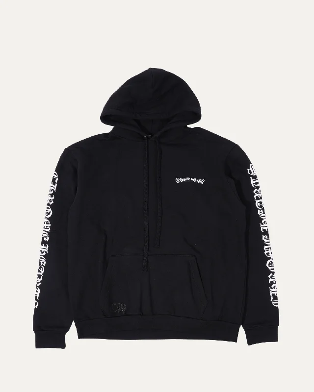 Scroll Logo Hoodie Hoodie with Ribbed Cuffs Snug Fit Comfort