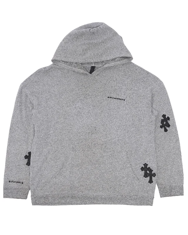 Cross Patch Hoodie Hoodie with Reflective Safety Nightwear