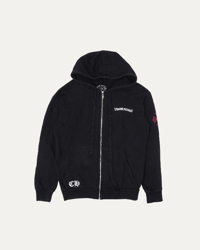 Zip Up USA Hoodie Hoodie with Hem Patch Decorative Personalized
