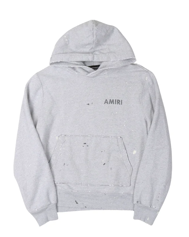 Army Paint Logo Hoodie Hoodie with Drop Shoulder Relaxed Streetwear