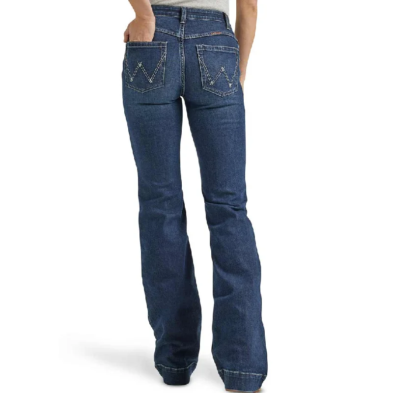 Wrangler Women's Ultimate Riding Willow Mid Rise Trouser Jeans Trousers Top Rated