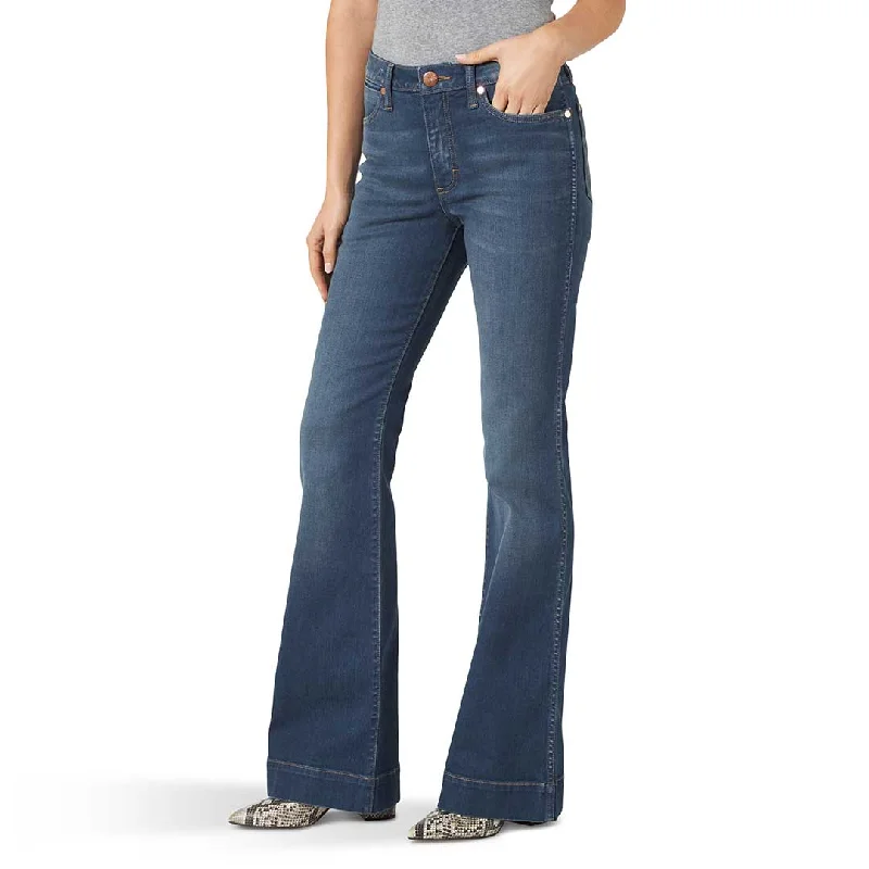 Wrangler Women's Retro Premium High Rise Trouser Jean Trousers Occasion Special