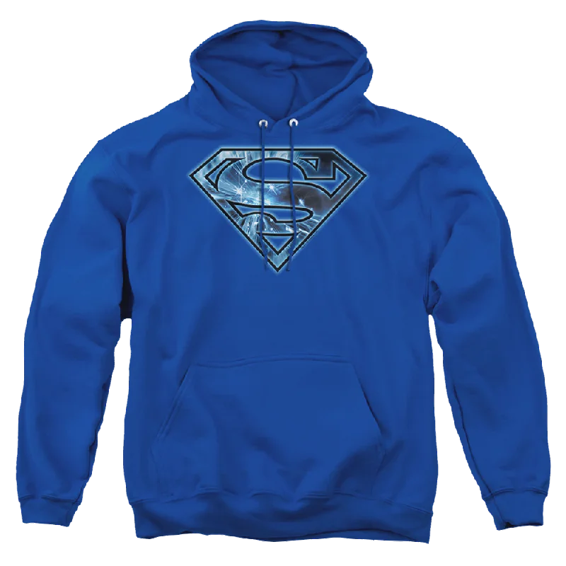 Superman On Ice Shield - Pullover Hoodie Open Front Cardigan