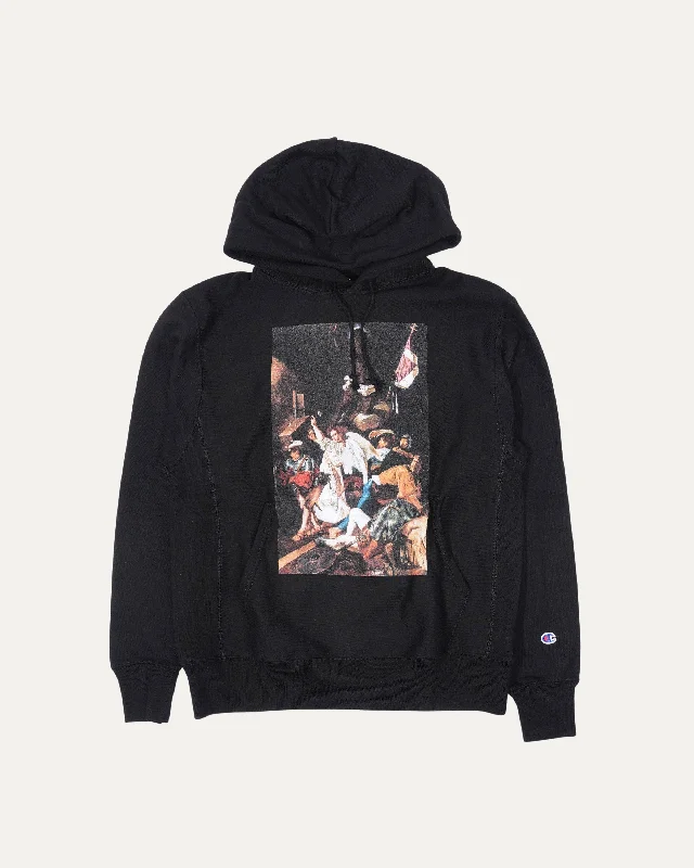 Pyrex Tears Hoodie Hoodie with Hem Lace Feminine Delicate