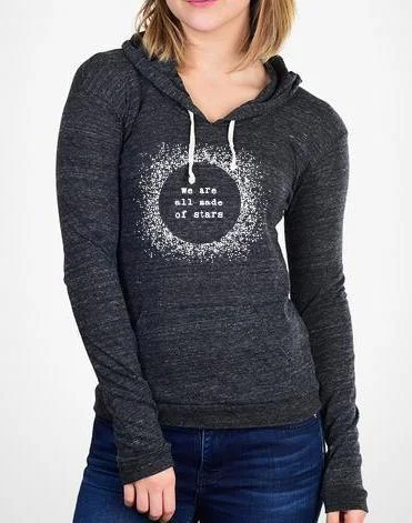 Women's Stars Eco-Jersey Hooded Pullover Boyleg Sleeve Pullover