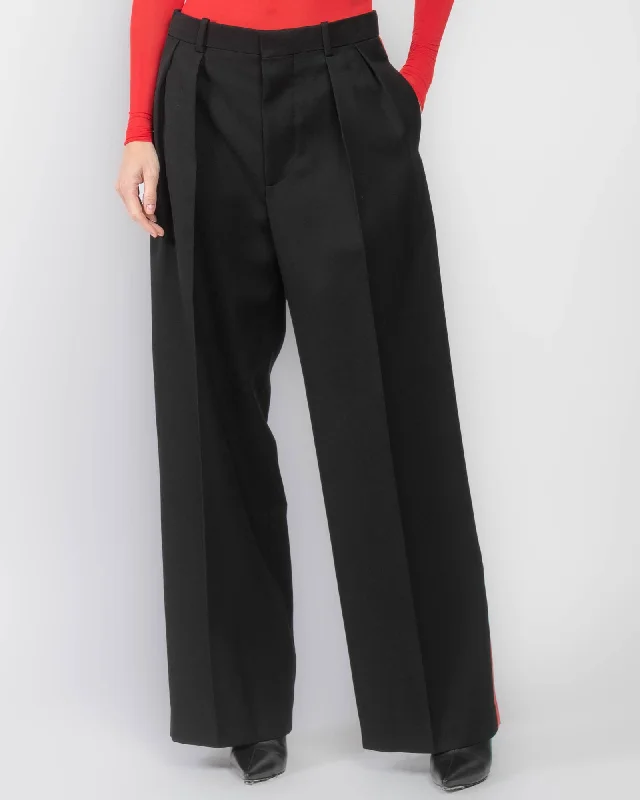 Low Rise Tuxedo Trousers Trousers Plaid Checkered