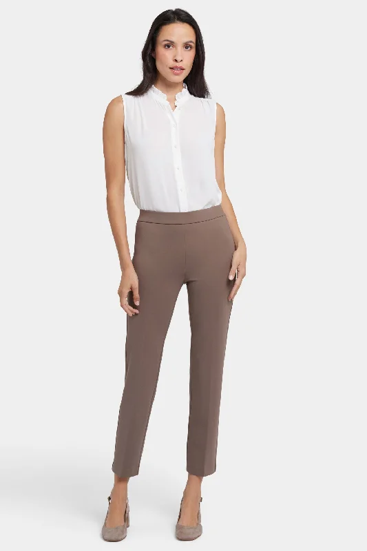 Pull-On Slim Ankle Trouser Pants - Incense Trousers Seasonal Trendy
