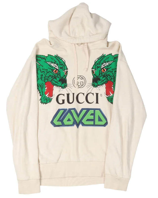 'Loved' Hoodie Hoodie with Illustration Artistic Creative