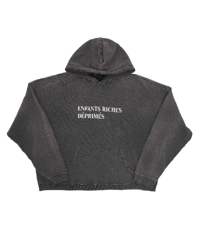 Classic Logo Hoodie Hoodie with Hem Detail Decorative Unique