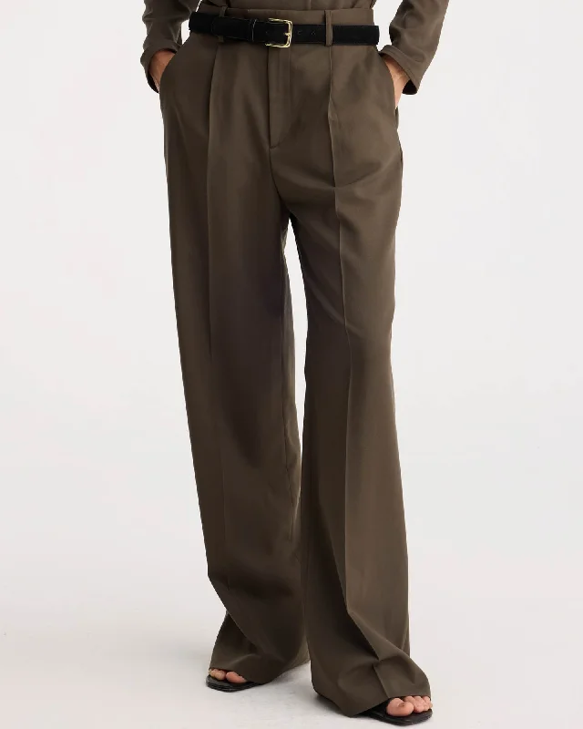 Relaxed Pleated Trousers Trousers Occasion Special