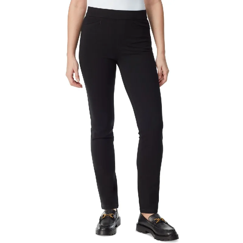 Gloria Vanderbilt Womens Ponte High-Rise Trouser Pants Trousers Fleece Cozy