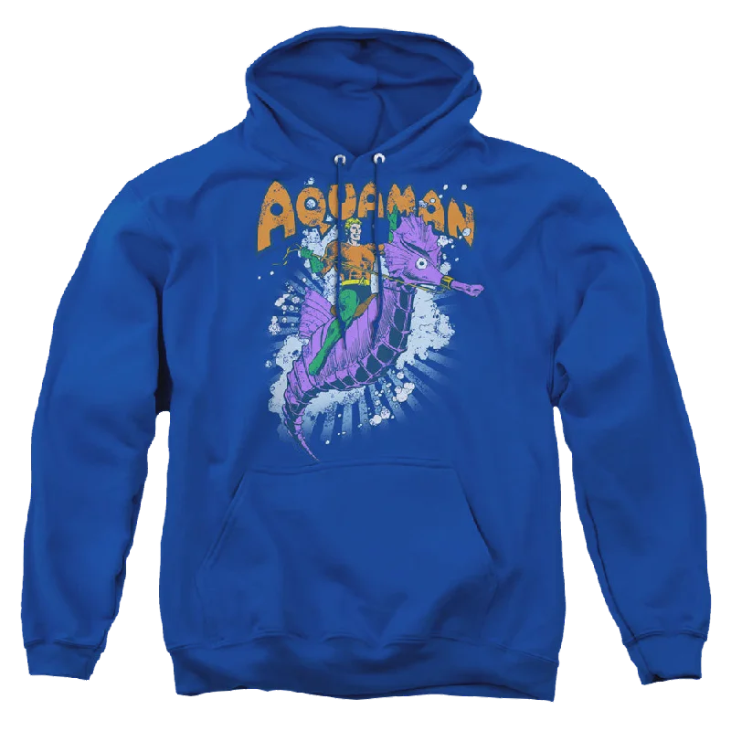 Aquaman Ride Free - Pullover Hoodie Thick Cable Knit