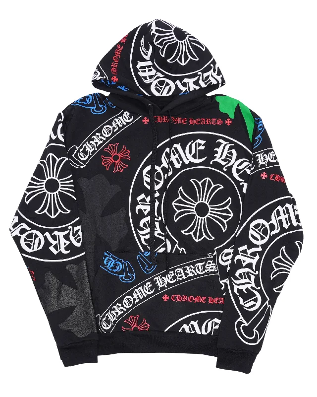 Stencil Hoodie Hoodie with Lining Warm Insulated