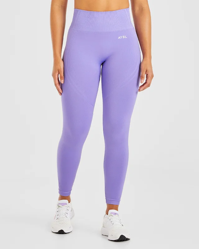 Balance V3 Seamless Leggings - Lavender Purple Comfortable Tummy Shaping Leggings
