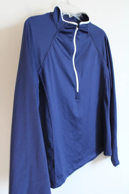 Vineyard Vines Performance Navy Blue 1/2 Zip Pullover | L Fleece Warm Pullover