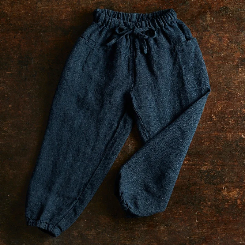 Linden Trousers - Linen - Midnight Trousers Recommended Stylist