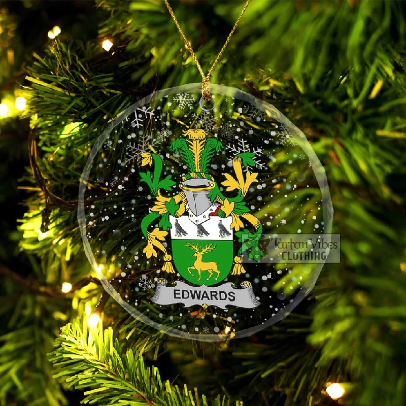 Edwards Irish Clan Christmas Glass Ornament with Coat of Arms Quilted Jacket Anorak Windbreaker Edwards Irish Clan Christmas Glass Ornament with Coat of Arms Quilted Jacket Anorak Windbreaker