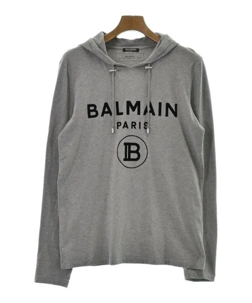 BALMAIN Hoodies Hoodie with Applique Textured Unique