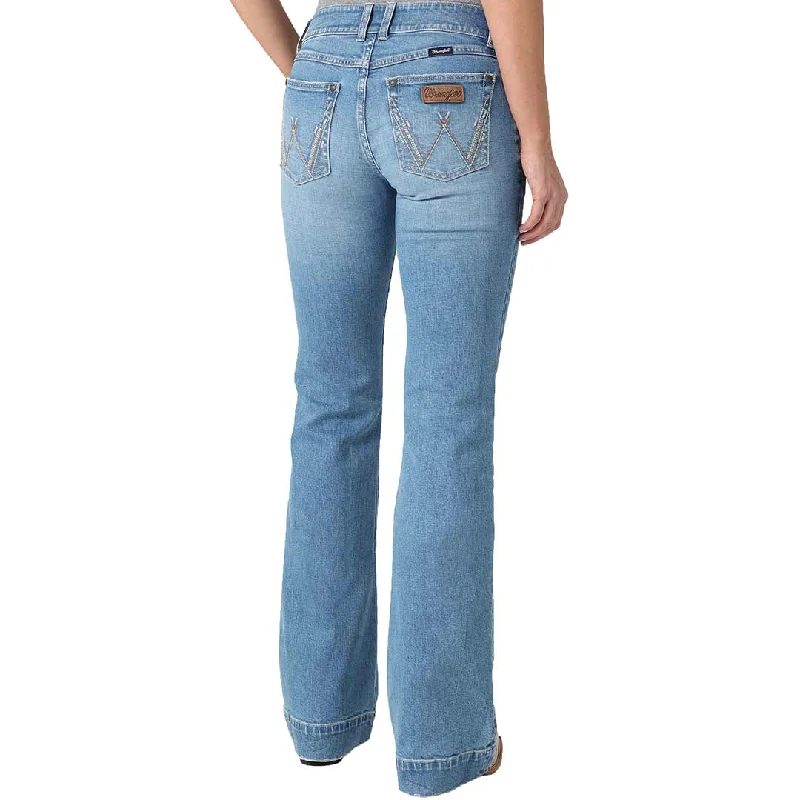 Wrangler Women's Retro Mae Wide Leg Trouser Jeans Trousers luxurious high-end