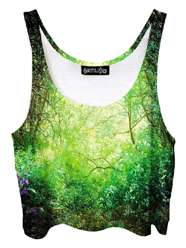 Special Place Enchanted Forest Crop Top Polka Dot Checkered Tartan