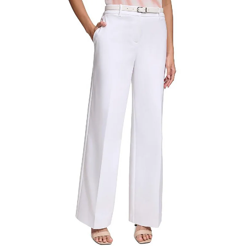 Calvin Klein Womens Wide Leg Trouser Wide Leg Pants Trousers Wedding White