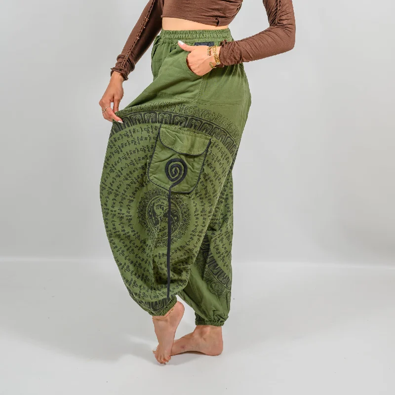 Script Trousers Trousers Capri Summer