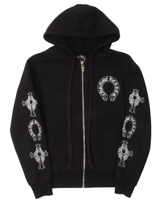 T-Bar Zip Up Hoodie Hoodie with Slit Hem Functional Movement