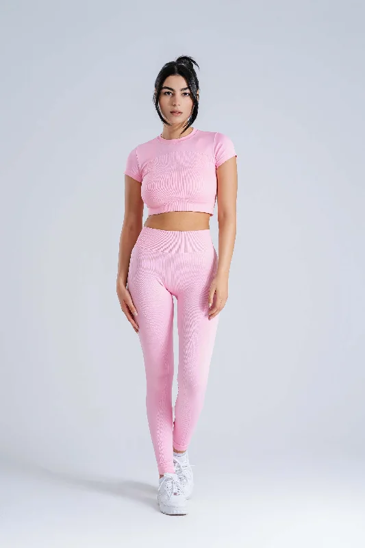 AuraFit Seamless Crop Top Wool Fabric Cashmere Fabric Tweed Fabric