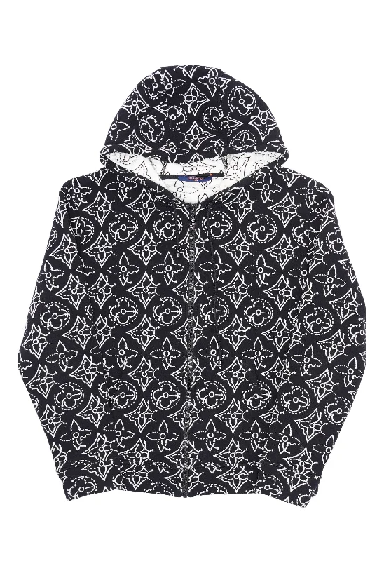 NBA Strategic Flowers Quilted Hoodie Hoodie with Reflective Safety Nightwear