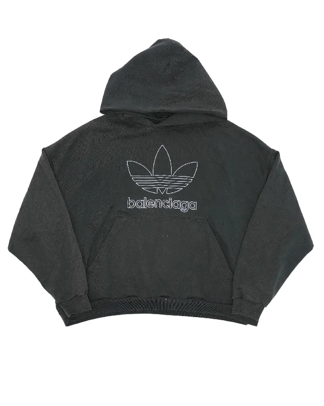 Adidas Trefoil Logo Hoodie Hoodie with Hood Adjustable Protection