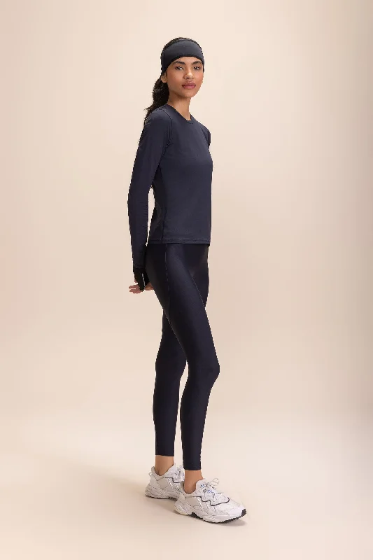 Sense Pro Fleece Leggings Elegant Metallic Leggings