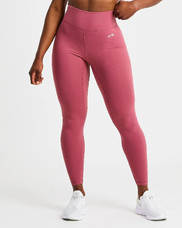 Core Leggings - Brick Rot Comfortable Slip-On Leggings