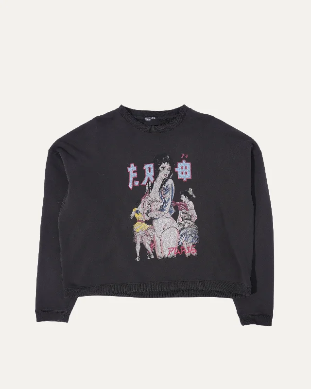 Bad School Girl Sweatshirt Hoodie with Drawcord Adjustable Secure
