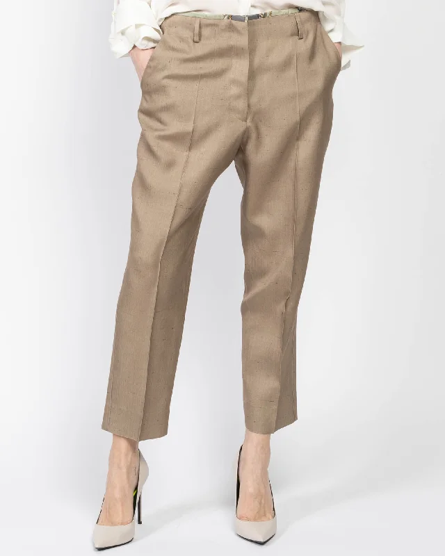 Men's Silk Trousers Trousers Designer Luxury