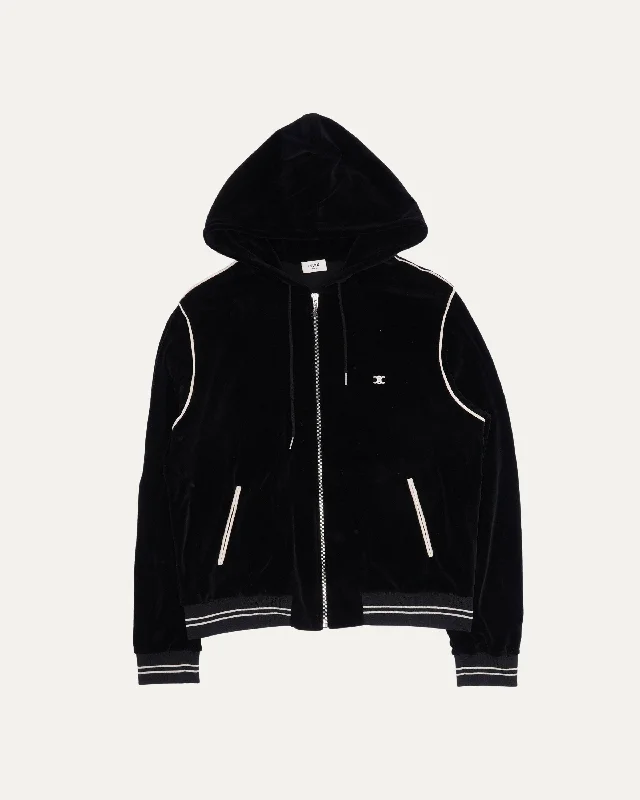 2020 Velour Triomphe Hoodie Hoodie with Magnetic Closure Innovative Modern