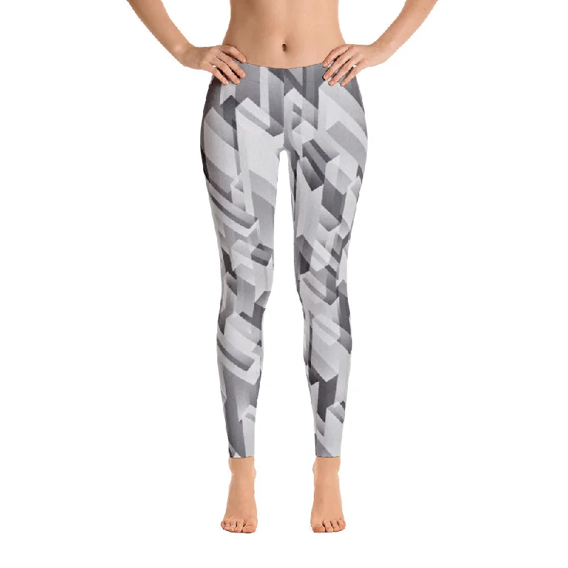 Cubism Handsewn Leggings Cozy Warmth Leggings