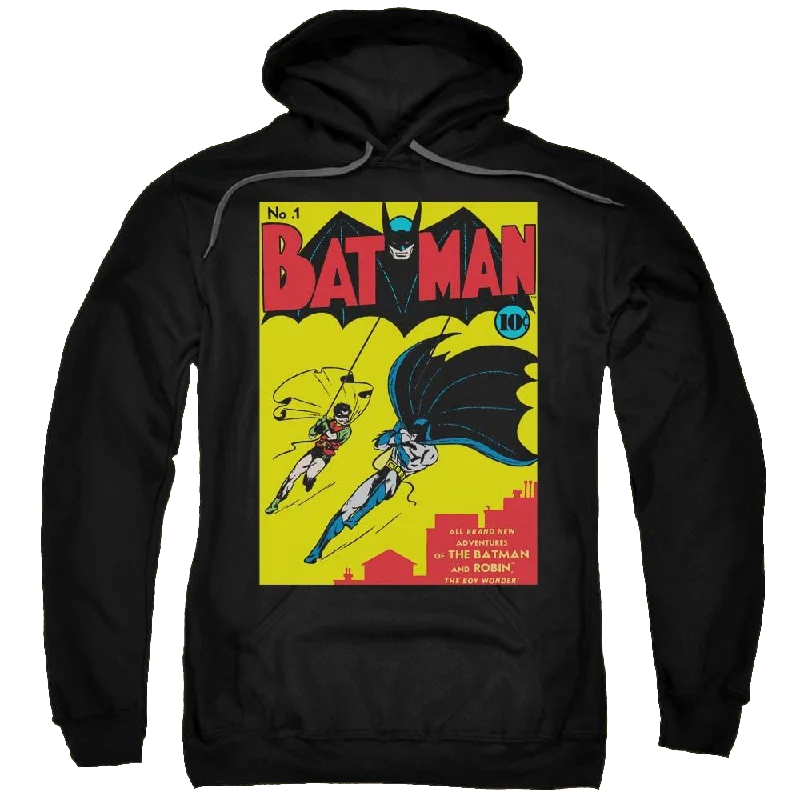 Batman Batman First - Pullover Hoodie Button Front Sweater