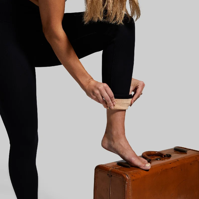 Fleece Lined Legging (Black) Elegant Sheer Leggings