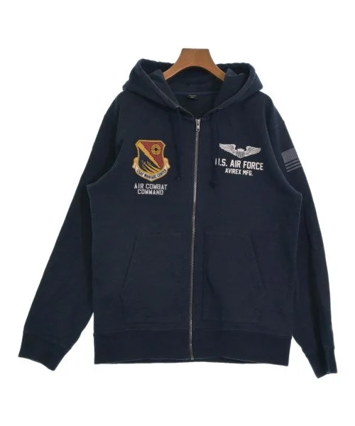 AVIREX Hoodies Hoodie with High-Low Hem Asymmetrical Trendy