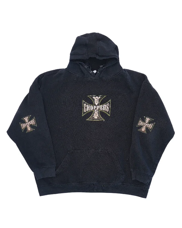West Coast Choppers Hoodie Hoodie with Color Block Contrast Stylish