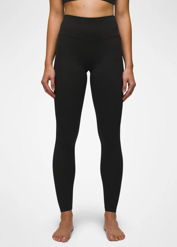 Heavana™ Pocket Legging Black Heather Comfortable Ribbed Waistband Leggings