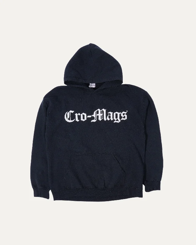 Cro-Mags The Age of Quarrel Hoodie Hoodie with Hem Frayed Vintage Worn